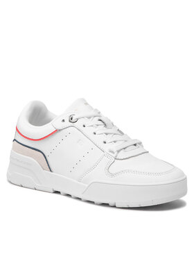 Tommy Hilfiger Tommy Hilfiger Sneakersy Low Cut Basket Sneaker FW0FW06524 Biały