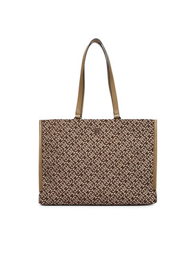 Tommy Hilfiger Tommy Hilfiger Käekott Th Jacquard Tote AW0AW19009 Pruun