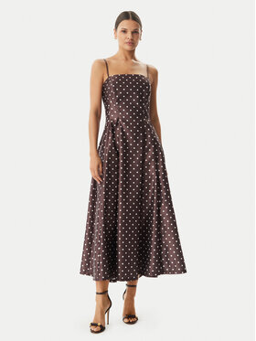 Rinascimento Rinascimento Coctailkleid CFC0129296003 Dunkelbraun Regular Fit