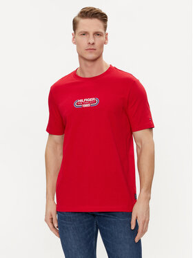 Tommy Hilfiger Tommy Hilfiger T-shirt Track Graphic MW0MW34429 Crvena Regular Fit