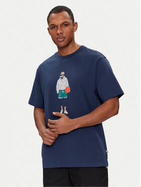New Balance New Balance T-Shirt Basketball Style MT41578 Tmavomodrá Relaxed Fit