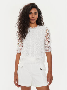 Morgan Morgan Bluzka 221-OLAY Écru Regular Fit
