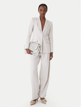 Patrizia Pepe Patrizia Pepe Auduma bikses 8P0794/A498-S748 Pelēks Regular Fit