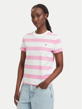 Tommy Jeans Tommy Jeans Тишърт Flag DW0DW23801 Светлорозов Regular Fit