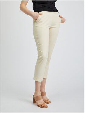 Orsay Orsay Spodnie damskie 356247041000__38 Beżowy Regular Fit