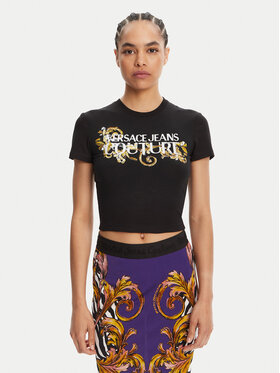 Versace Jeans Couture Versace Jeans Couture T-Shirt 78HAHC05 Černá Slim Fit