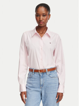 Tommy Hilfiger Tommy Hilfiger Marškiniai Summer WW0WW51155 Šviesiai rožinė Regular Fit
