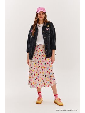 NAOKO NAOKO Spódnica midi Powerpuff Dots Kolorowy Regular Fit