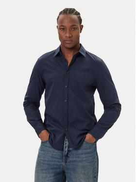 Mustang Mustang Koszula Canton 1016951 Granatowy Slim Fit