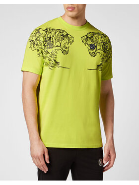 Plein Sport Plein Sport T-Shirt 9339 Żółty Regular Fit
