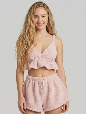 MissDenim MissDenim Dres Teddy Bear Różowy Basic Fit
