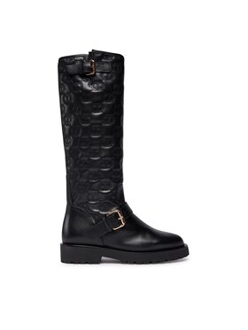 TWINSET TWINSET Čizme ispod koljena 232TCT058 Crna