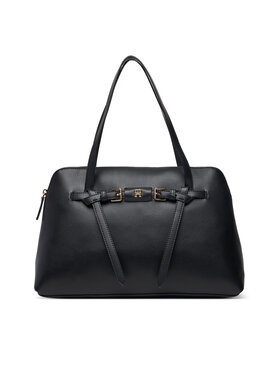 Tommy Hilfiger Tommy Hilfiger Borsetta Th Buckle Tote AW0AW19032 Nero