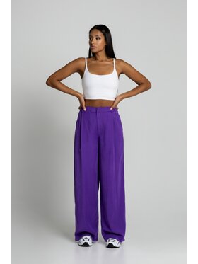 Chiara Wear Chiara Wear Spodnie garniturowe Spodnie GARCON Fioletowy Regular Fit