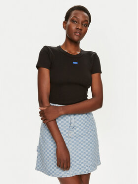 HUGO Hugo T-shirt Easy 50523924 Crna Slim Fit