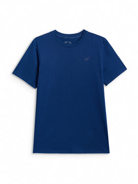 4F 4F T-Shirt BASIC+ Granatowy Regular Fit
