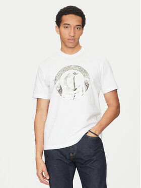 Just Cavalli Just Cavalli Tricou 78OAHT14 Alb Regular Fit