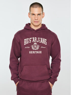 BIG STAR BIG STAR Bluza NOEL Bordowy