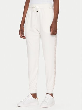 BOSS BOSS Jogginghose Monogram 50535841 Écru Regular Fit