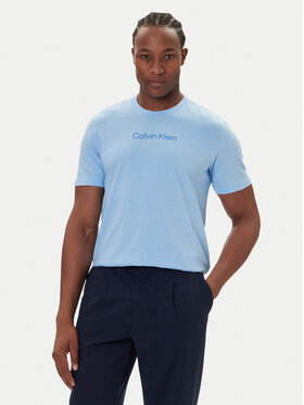 Calvin Klein Calvin Klein Тишърт Logo 30s LV04LD230G Светлосиньо Relaxed Fit