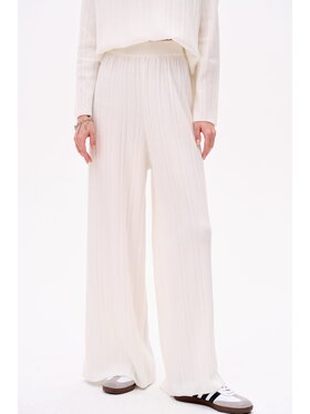 blue shadow blue shadow Spodnie damskie Debi Écru Regular Fit