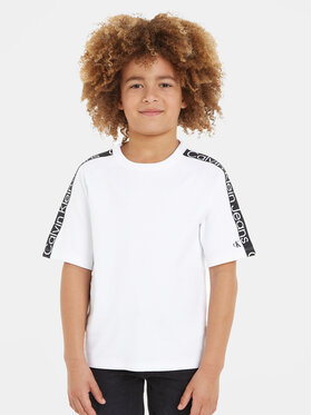 Calvin Klein Jeans Calvin Klein Jeans T-Shirt Tape IB0IB01877 Biały Regular Fit