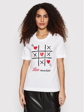 LOVE MOSCHINO LOVE MOSCHINO T-shirt W4F153JM 3876 Bianco Regular Fit
