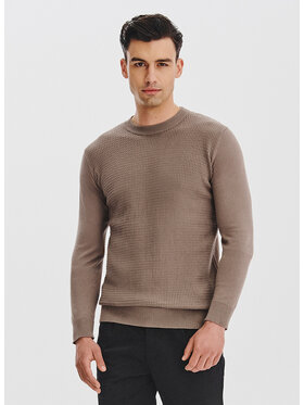 Pako Lorente Pako Lorente Sweter P25WF-2X-023 Brązowy Classic Fit