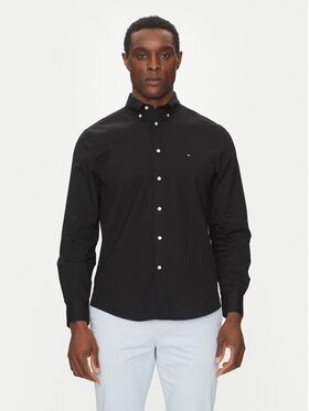 Tommy Hilfiger Tommy Hilfiger Cămașă Core Flex MW0MW39988 Negru Regular Fit