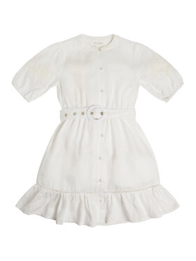 Guess Guess Kleid für den Alltag J3GK06 WE8R0 Weiß Regular Fit