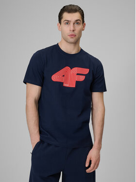 4F 4F T-Shirt COMMERCIAL 3 Granatowy Regular Fit