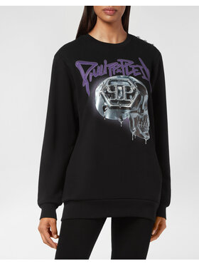PHILIPP PLEIN PHILIPP PLEIN Mikina 2069 Černá Regular Fit