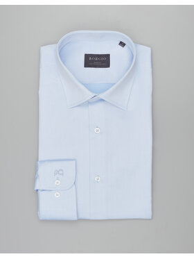 Borgio Borgio Koszula manziana 00599 Niebieski Slim Fit