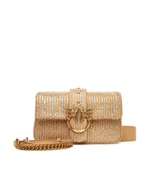 PINKO PINKO Torbica Love One Mini Slouchy Fl PE 25 PLTT 104340 A2CE Zlatna