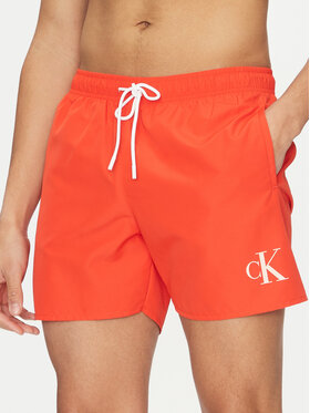 Calvin Klein Swimwear Calvin Klein Swimwear Szorty kąpielowe KM0KM01101 Czerwony Regular Fit