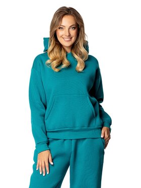 DKaren Sport DKaren Sport Bluza DK-K-B9 Turkusowy Regular Fit