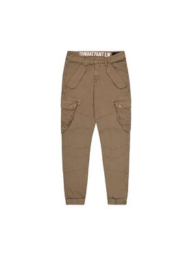 Alpha Industries Alpha Industries Kalhoty z materiálu AI.126215-183 Béžová Slim Tapered Fit