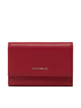 Coccinelle Coccinelle Голям дамски портфейл MW5 Metallic Soft E2 MW5 11 66 01 Червен