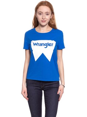 Wrangler Wrangler T-shirt FESTIVAL TEE Blu Regular Fit