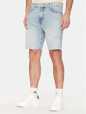 Guess Guess Szorty jeansowe M5GDV2 D4Z84 Niebieski jasny Slim Fit