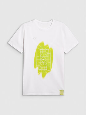 4F 4F T-Shirt TEAMWEAR Biały Regular Fit