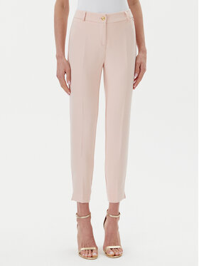 Maryley Maryley Hlače iz tkanine 25EB52Z/M24/43PY Roza Regular Fit