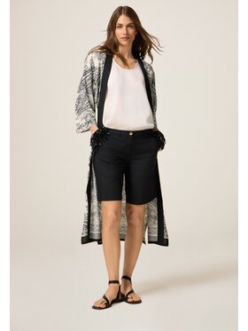 Oltre Oltre Szorty P709R008475N033 Czarny Regular Fit