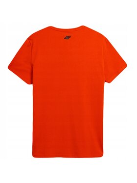 4F 4F T-Shirt TTSHM488 Czerwony Comfortable Fit