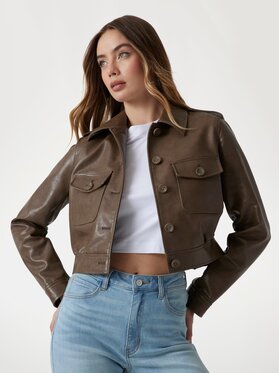 Guess Guess Kurtka przejściowa 175501 Brązowy Classic Fit
