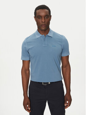 BOSS BOSS Тениска с яка и копчета Prime 50507813 Син Regular Fit