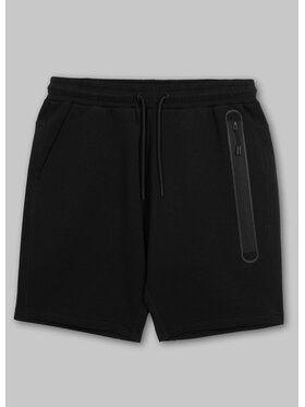 PITBULL PITBULL Szorty sportowe Szorty dresowe męskie DOGWOOD POCKET L Czarny Regular Fit