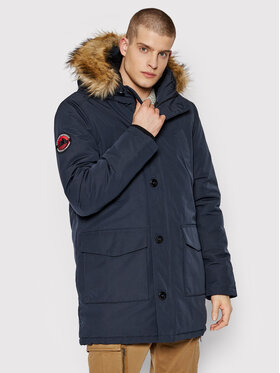 Superdry Superdry Striukė Everest M5011192A Tamsiai mėlyna Regular Fit