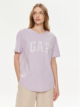 Gap Gap Póló 875093-02 Lila Relaxed Fit