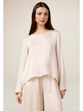 Oltre Oltre Blusa 2478R003041N002 Bianco A-Line Fit